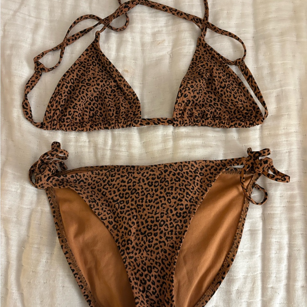 Leopard Print Bikini Set